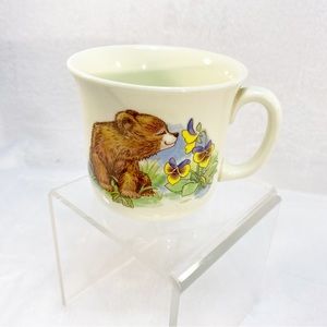 Vintage Royal Kent Bone China Child's Cup with Teddy Bear Staffordshire England